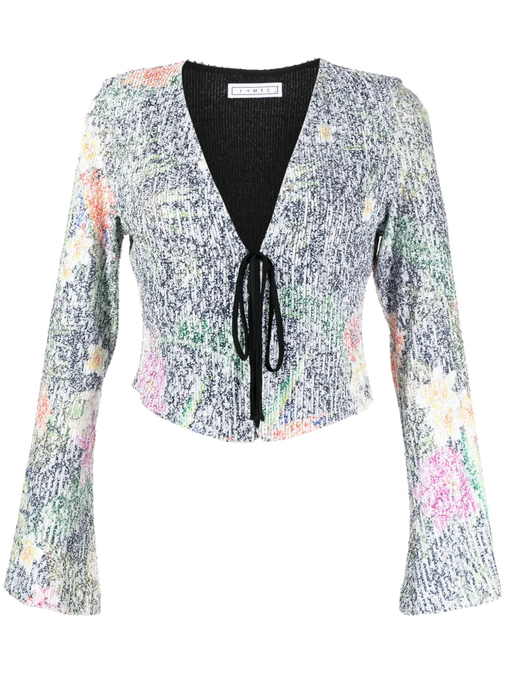 In The Mood For Love Top a fiori Ruddy con paillettes - Multicolore
