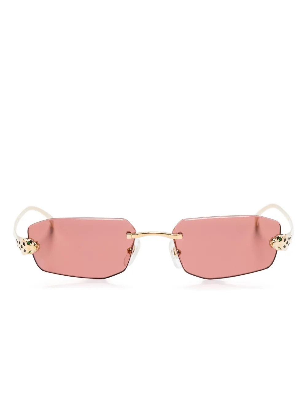 Cartier Eyewear rectangle-frame sunglasses - Oro