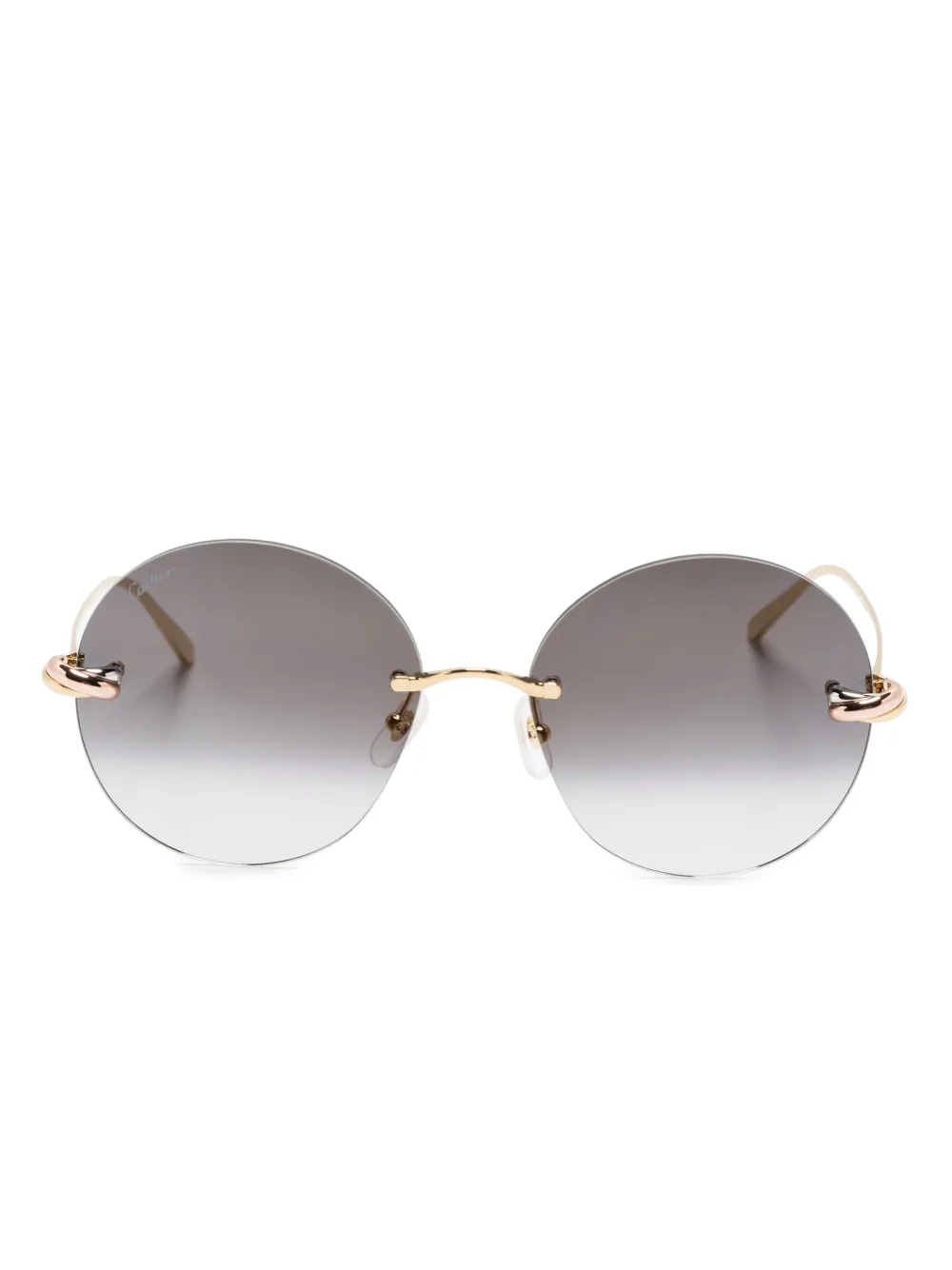 Cartier Eyewear Trinity round-frame sunglasses - Oro