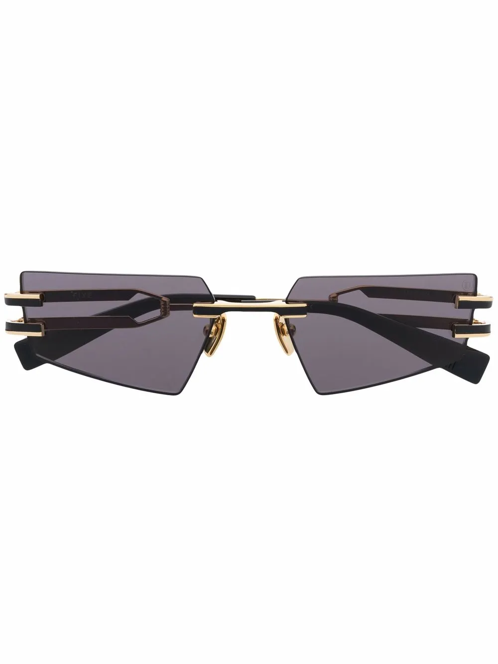 Balmain Eyewear Occhiali da sole squadrati - Nero