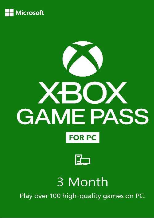 3 Month Xbox Game Pass - Pc (Eu & Uk)