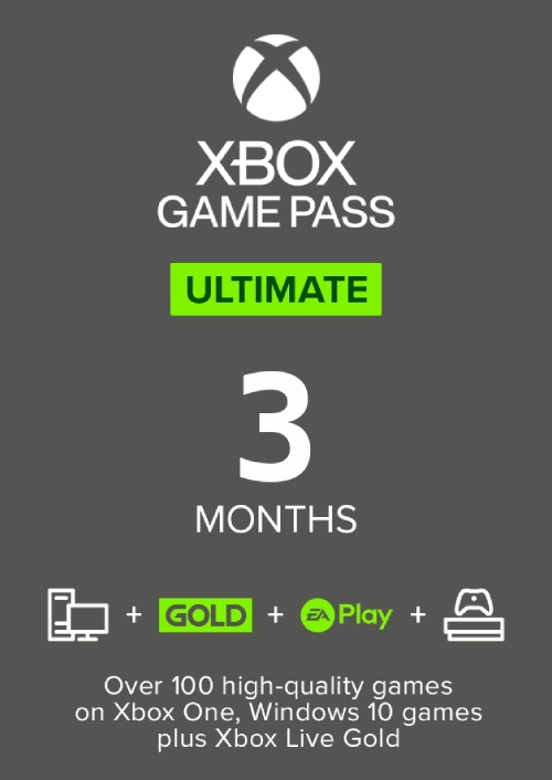 3 Month Xbox Game Pass Ultimate Xbox One / Pc (Eu & Uk)