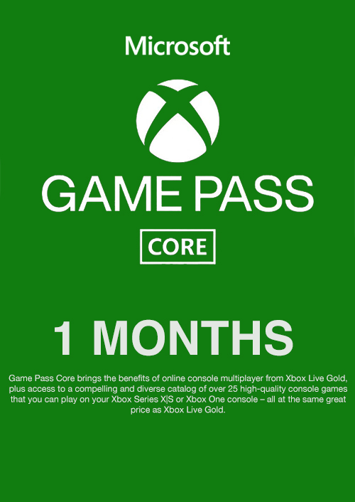 Xbox Game Pass Core - 1 Month Membership (Ww)
