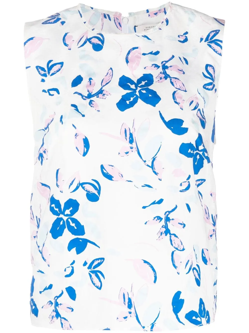 Dorothee Schumacher Blusa smanicata con dettaglio cut-out - Bianco