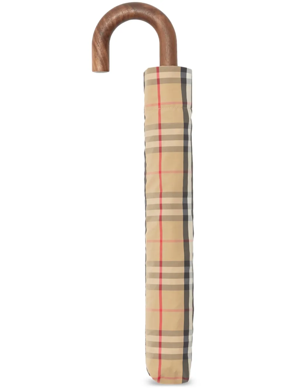 Burberry Vintage Check-print folding umbrella - Toni neutri
