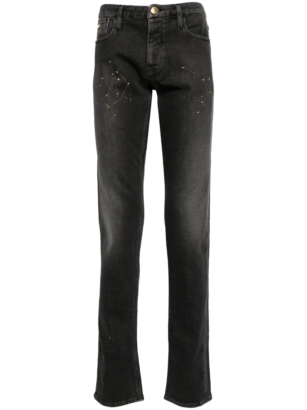 Emporio Armani mid-rise straight-leg jeans - Grigio