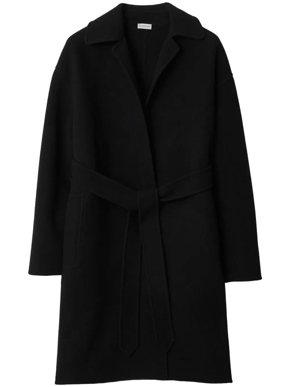 Burberry wrap cashmere coat - Nero