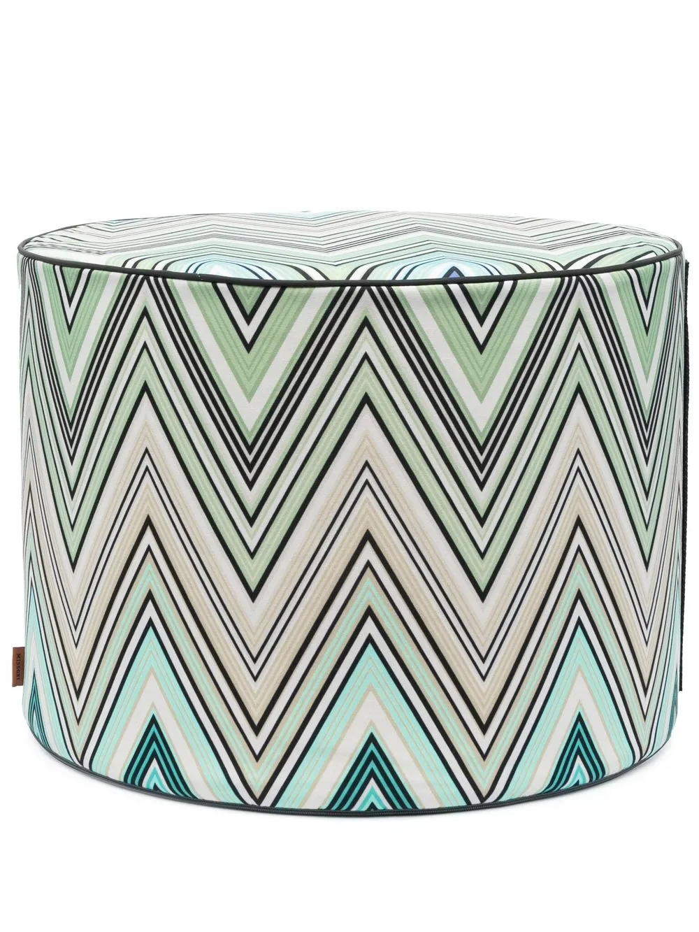 Missoni Home Pouf con stampa a zigzag - Verde
