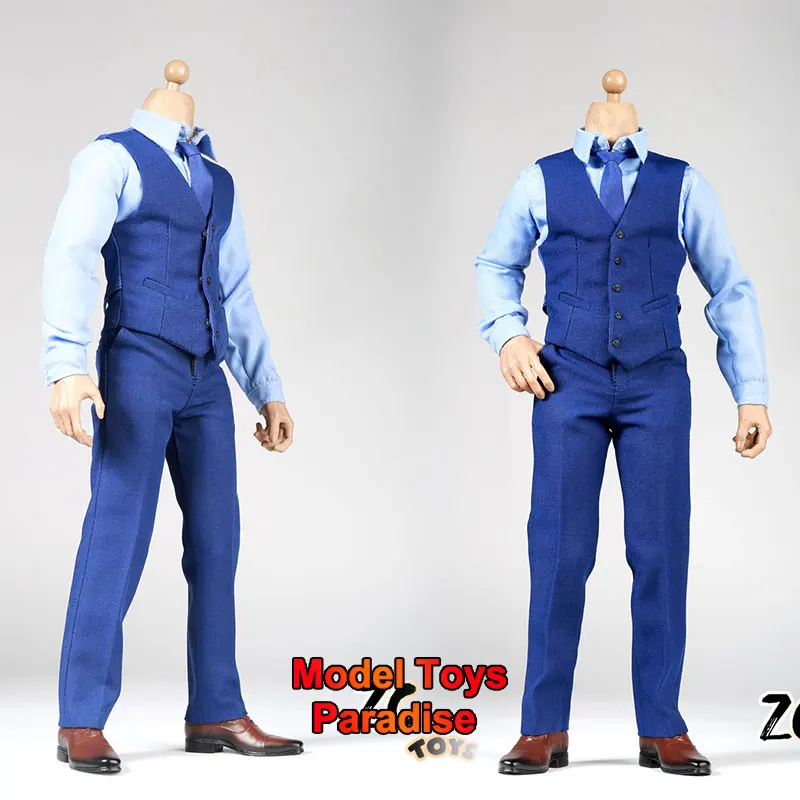 Zctoy1/6 Men Soldier Batman Western Style Clothes Set Casual Vest Shirt Ben Head Carving Fit 12 Pollici Action Figure Body