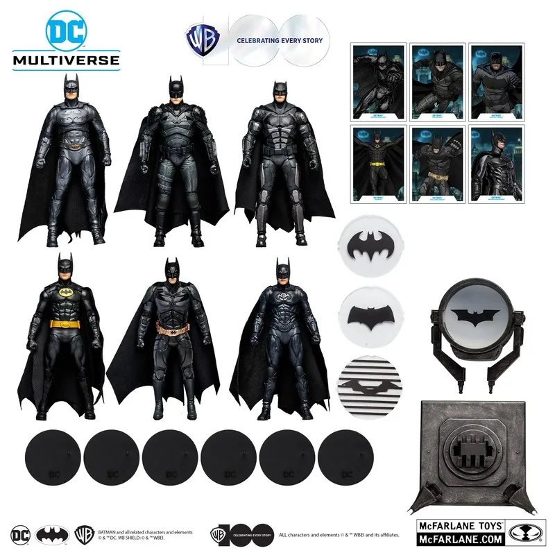 Originale 21Cm Dc Mcfarland Comics Dark Knight Batman Gk Action Figures Toy Justice League Batman Collect Model Gift Set Toy Gift