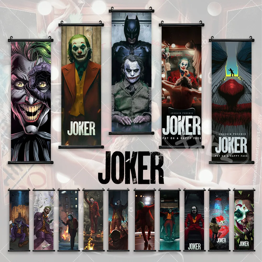 The Killing Joke Poster Movie Hanging Painting Canvas Harley Quinn Wall Art Justice League Home Decoration Anime Scroll Picture