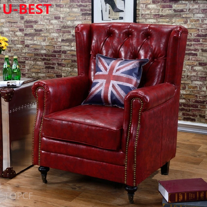 U-Best Leather Chesterfield Club Poltrone Divano Divano Kanepe Muebles Para El Hogar Mobili Per La Casa Mobili Soggiorno
