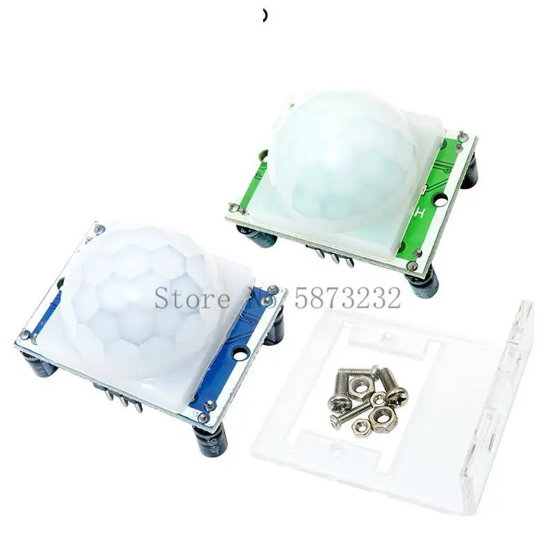 Hc-Sr501 Regolare Ir Piroelettrico Infrarosso Pir Modulo Sensore Di Movimento Modulo Rivelatore Per Arduino Per Raspberry Pi Kit + Staffa