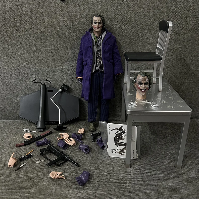 Hc Hot Toys Joker Figure The Dark Knight Joker Variant Real Clothes Joker Action Figure Pvc Modello Da Collezione Bambola Regalo Giocattolo