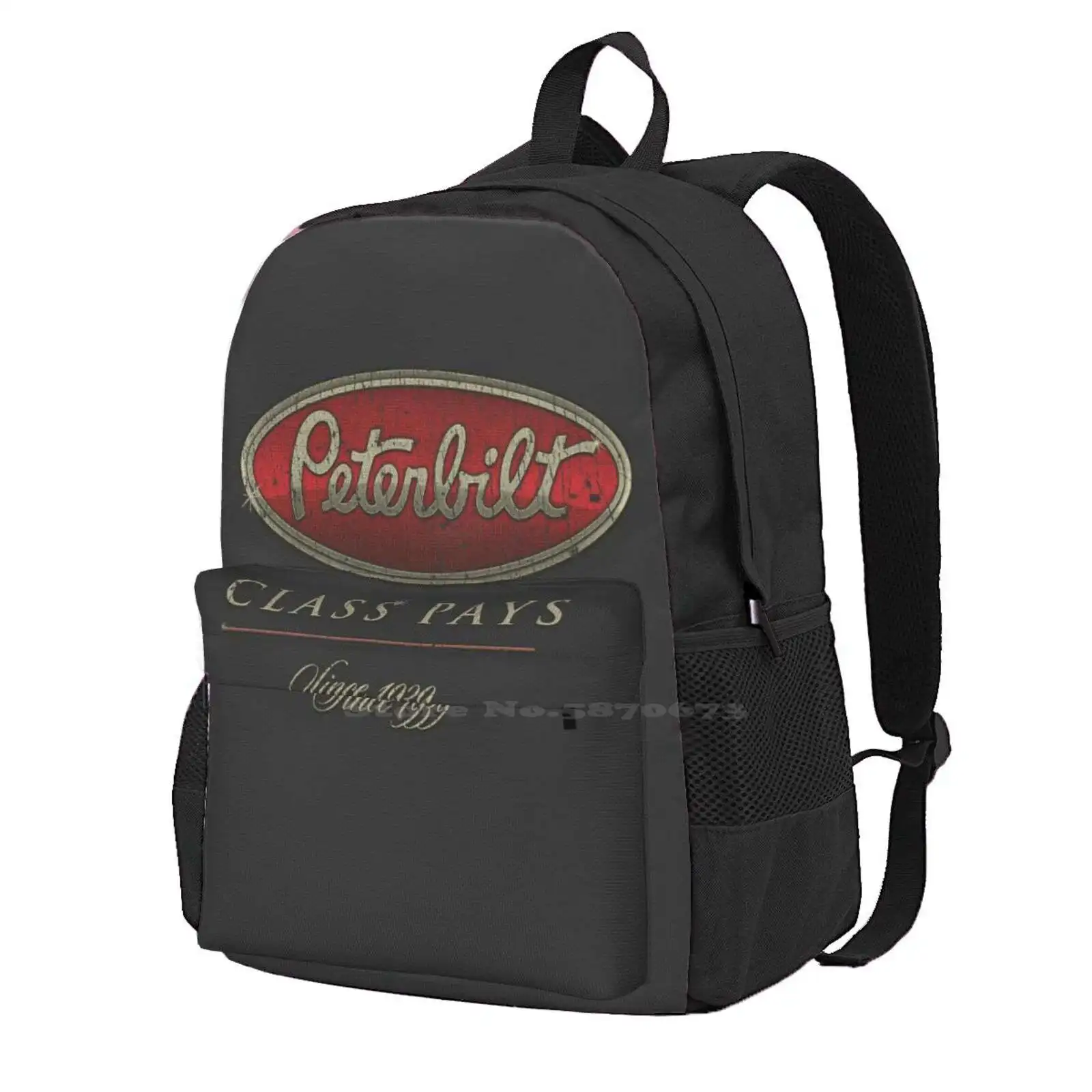 Peterbilt Class Pay 1939 Travel Laptop Bagpack School Bags Peterbilt Class 8 Truck Semi Truck Truck Driver Class Paga 1930S