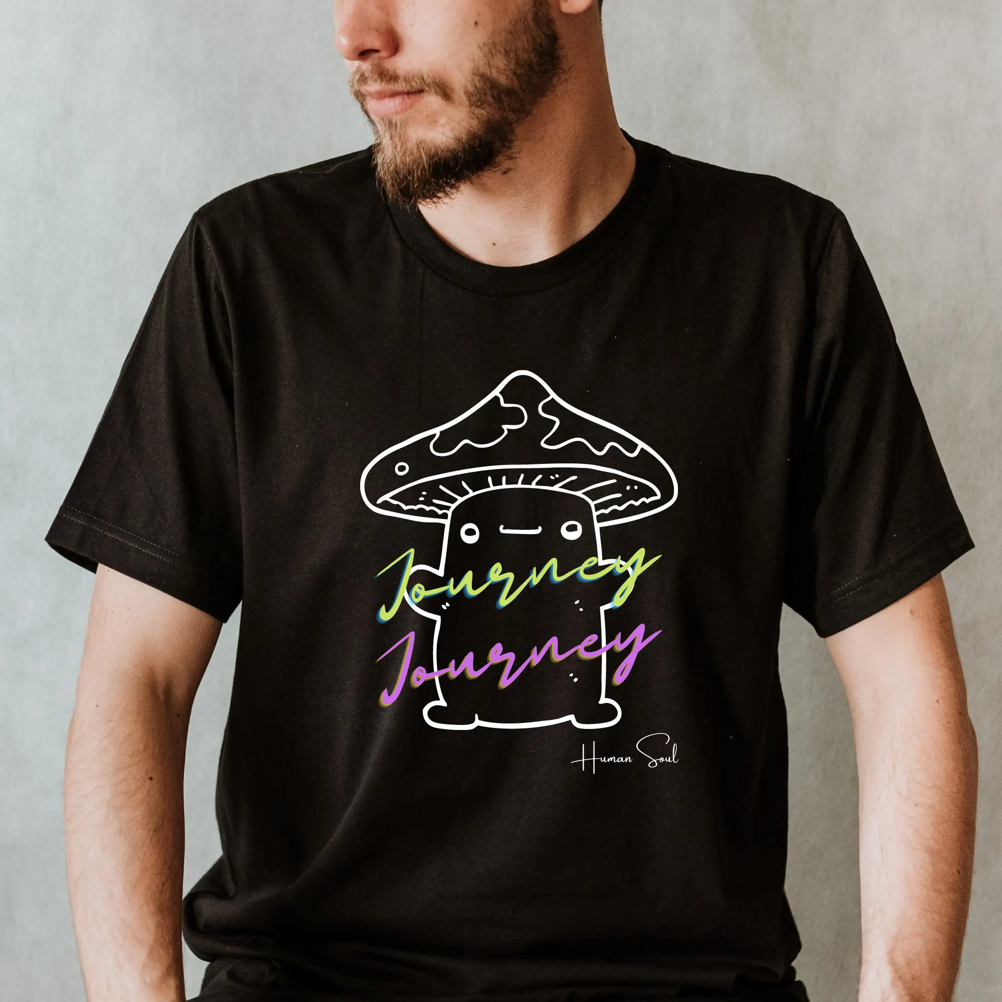Maglietta Psichedelica Journey Unisex Magic Mushroom Ayahuasca Plant Medicine Trippy Dmt