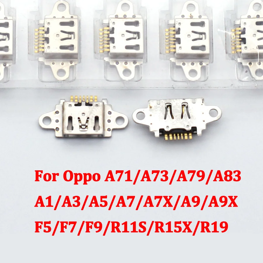 10 Pz Caricatore Dock Di Ricarica Porta Connettore Usb Spina Per Oppo A83 A9 A9X R15X A15X Ax5 Ax7 R5 A71 K1 A1 A1T A3 A5 A7 A7X A73 A79