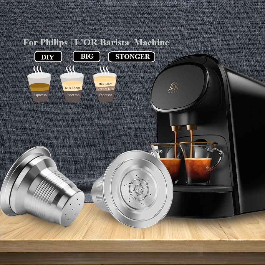 Icafilasfor Nespresso Lor Machine Filtro Da Caffè Riutilizzabile Per Capsule Di Caffè Nespresso Cestino Riutilizzabile In Polvere Di Caffè Crema