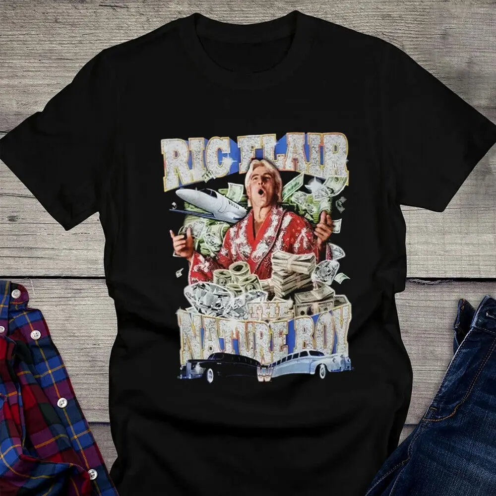 Hot Ric Flair Shirt Ric Flair Woooo! Regalo Per I Fan Camicia Nera Di Tutte Le Dimensioni Hs735