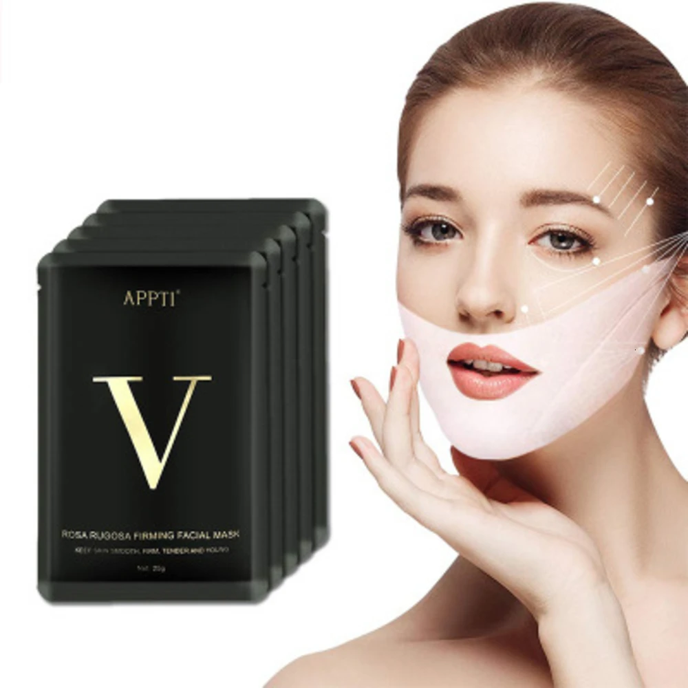 V Shape Mask Massage Face Firming Mask Chin Facial  Lifting Mask Wrinkle Shaper V Line Mask Slimming Beauty Skin Care Tool Lady