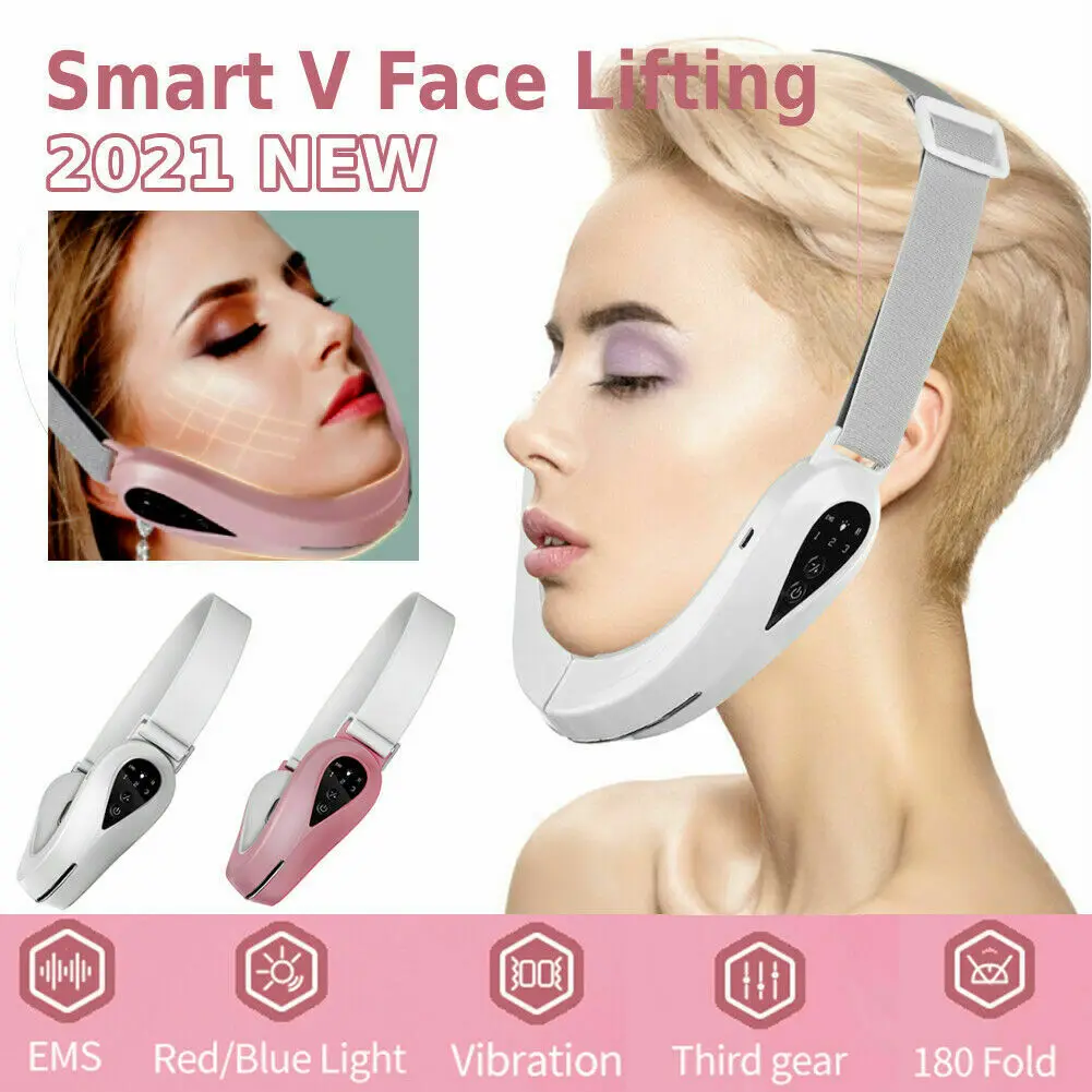 Electric V-Face Shaping Massager Face-Lift Slim Double Chin Removal Apparatus Make Up Beauty Tools