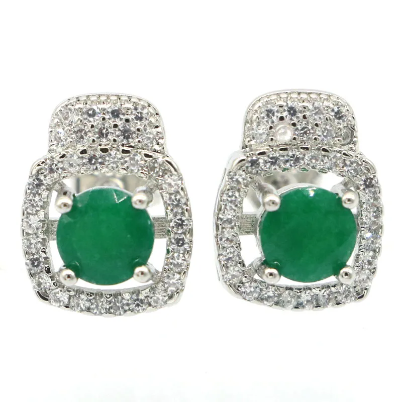 14X11Mm Lovely Cute 3G Real Red Ruby Blue Sapphire Green Emerald Alessandrite Zultanite Fire Mystic Topaz Orecchini In Argento 925
