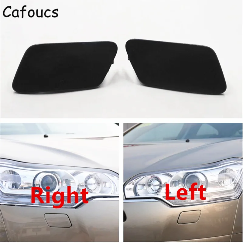 Cafoucs Auto Faro Acqua Nebulizzata Jet Copertura Per Citroen C5 2009-2012 Faro Rondella Ugelli Caps