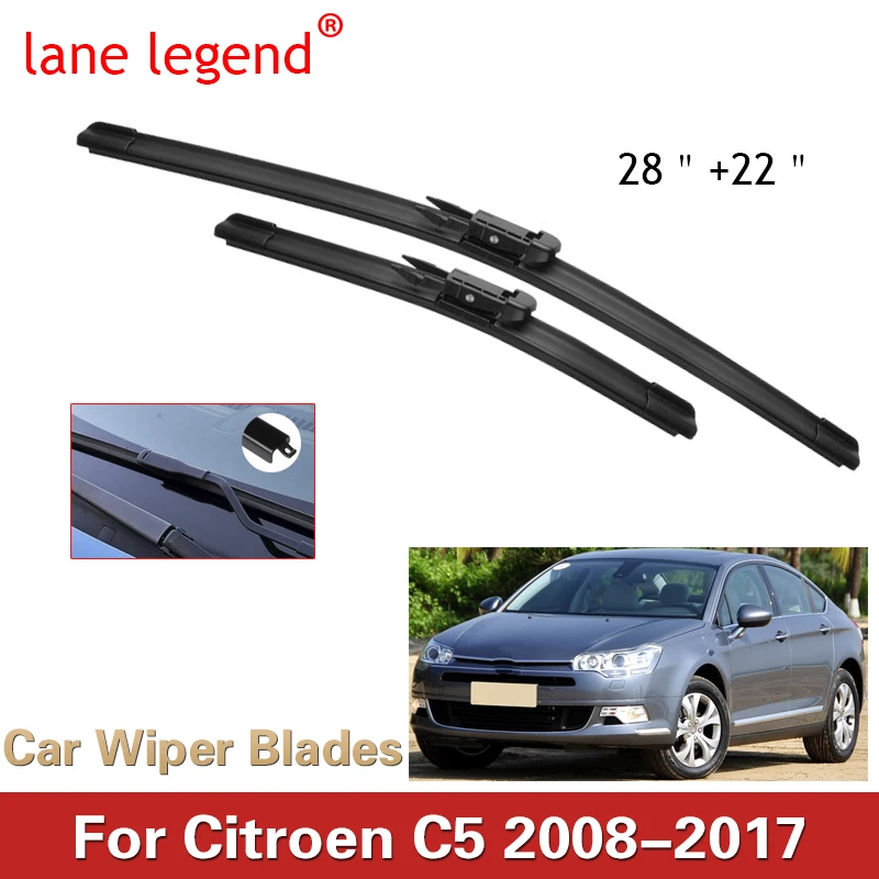 Spazzole Tergicristallo Parabrezza Auto Per Citroen C5 2008 - 2017 Finestra Anteriore 2009 2010 2011 2012 2013 2014 2015 2016