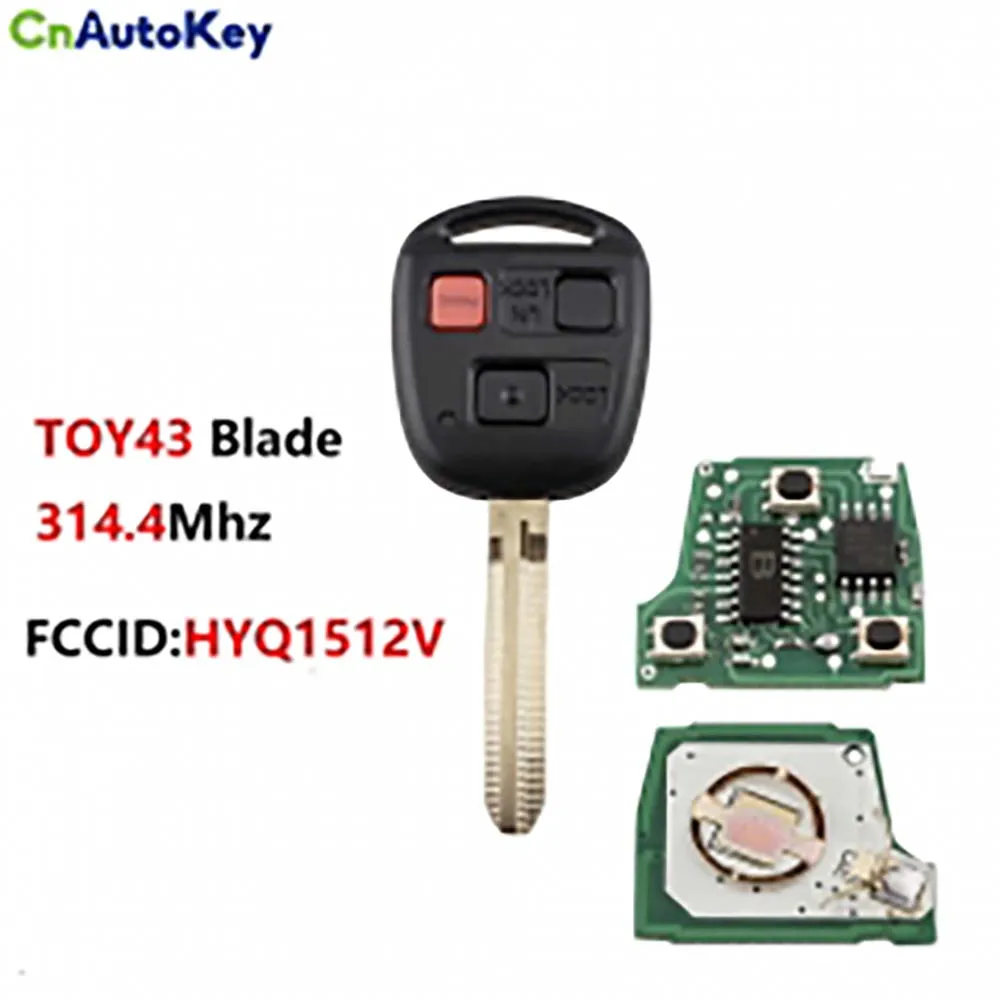 Cn007035 Hyq1512V Per Toyota 3 Pulsanti Smart Remote Fob Auto Key Con 314.4Mhz