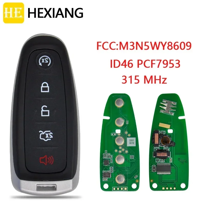 Chiave A Distanza Per Auto He Xiang Per Ford Edge Explorer Escape Flex Focus Taurus Muslimatid46 315 Mhz Auto Smart Control Promixity