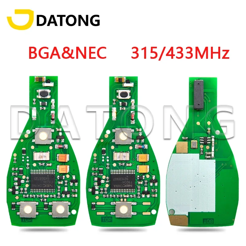 Datong World Car Remote Key Pcb Board Per Mercedes Benz Bga System 315Mhz 434 Mhz Auto Smart Sostituisci Car Key Pcb