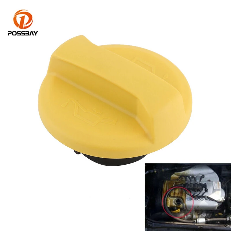 Car Engine Oil Filler Cap Yellow Tank Cover 90536291 650103 For Vauxhall Astra H Z18Xe Engines 2004 2005 2006 2007 2008-2010