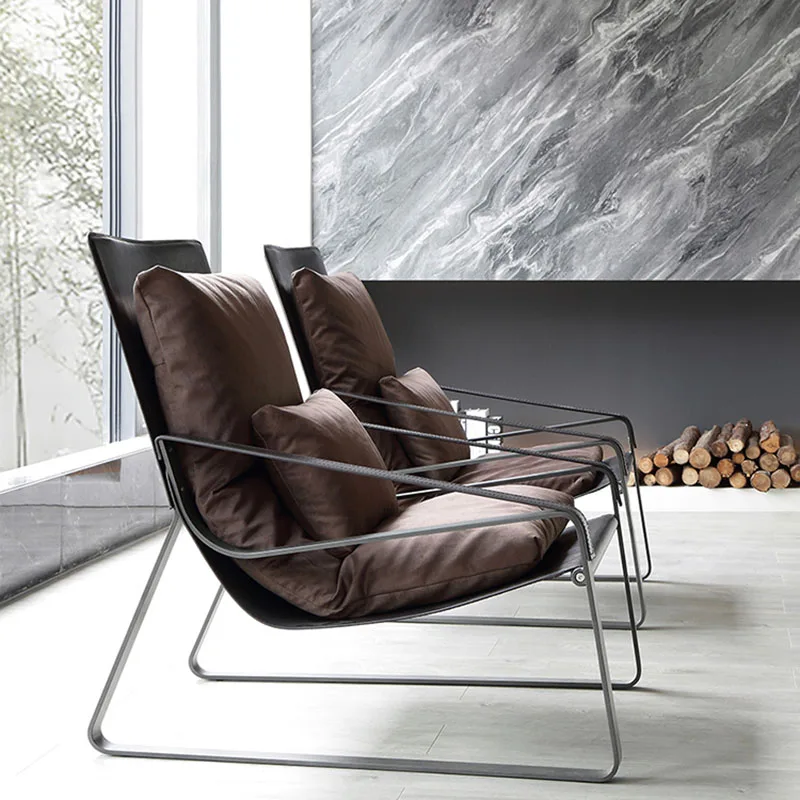 Mid-Century Sgabello Sedia Cuscino Country House Old Money Sedia Morbida Con Schienale Trono Chaise Longue Jardin Furniture Xr