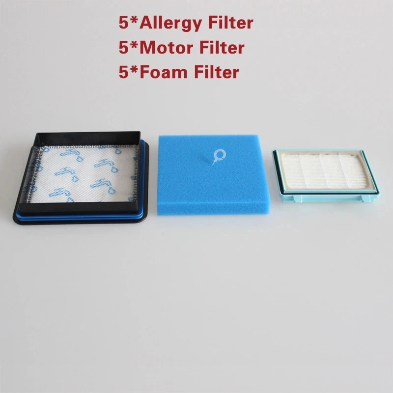 15 Kit Filtro In Schiuma Motore Lavabile Per Alimentatore Philips Pro Compact Fc9331 / 09 Fc9332/09 Fc8010 / 01 Ricambio Aspirapolvere