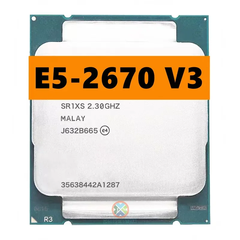 Xeon Cpu Versione Ufficiale E5-2670V3 Sr1Xs X99 2.30Ghz 30M 12 Core E5 2670 E5-2670 V3 Lga2011-3 Processore E5 2670 V3 Cpu