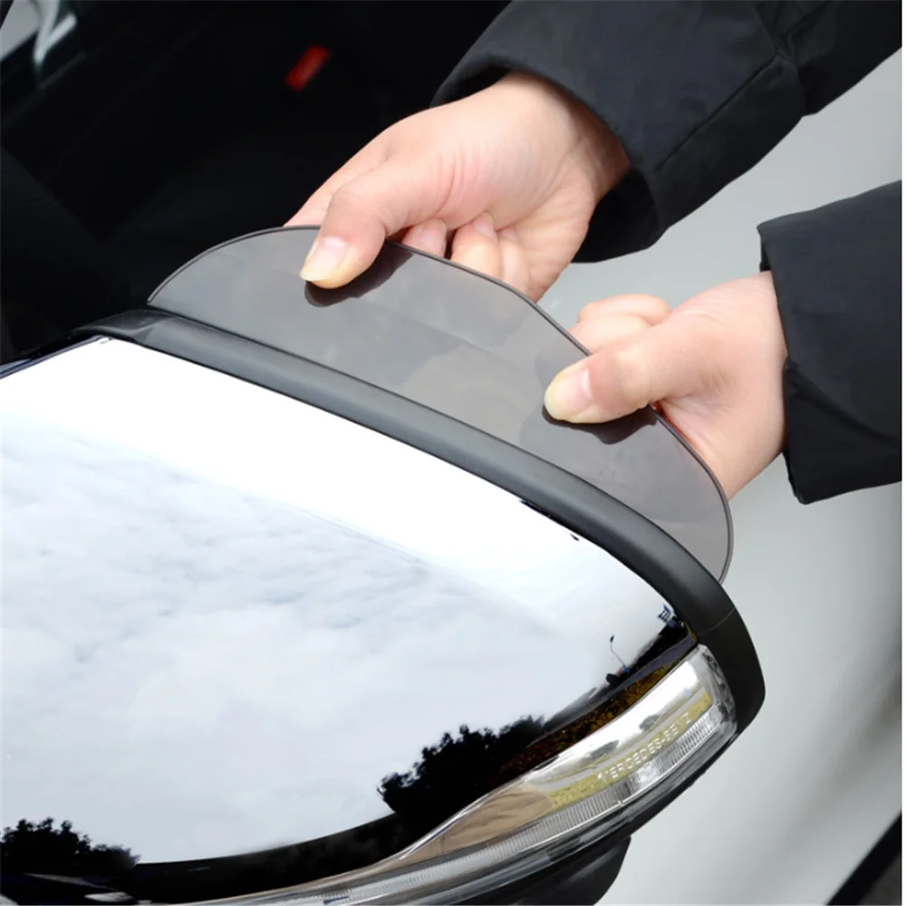 2Pcs Car Mirror Rain Shield Shade Cover Per Nissan Gt-R Gtr Patrol Quest Qashqai Juke Qashqai J11 X-Trail T32