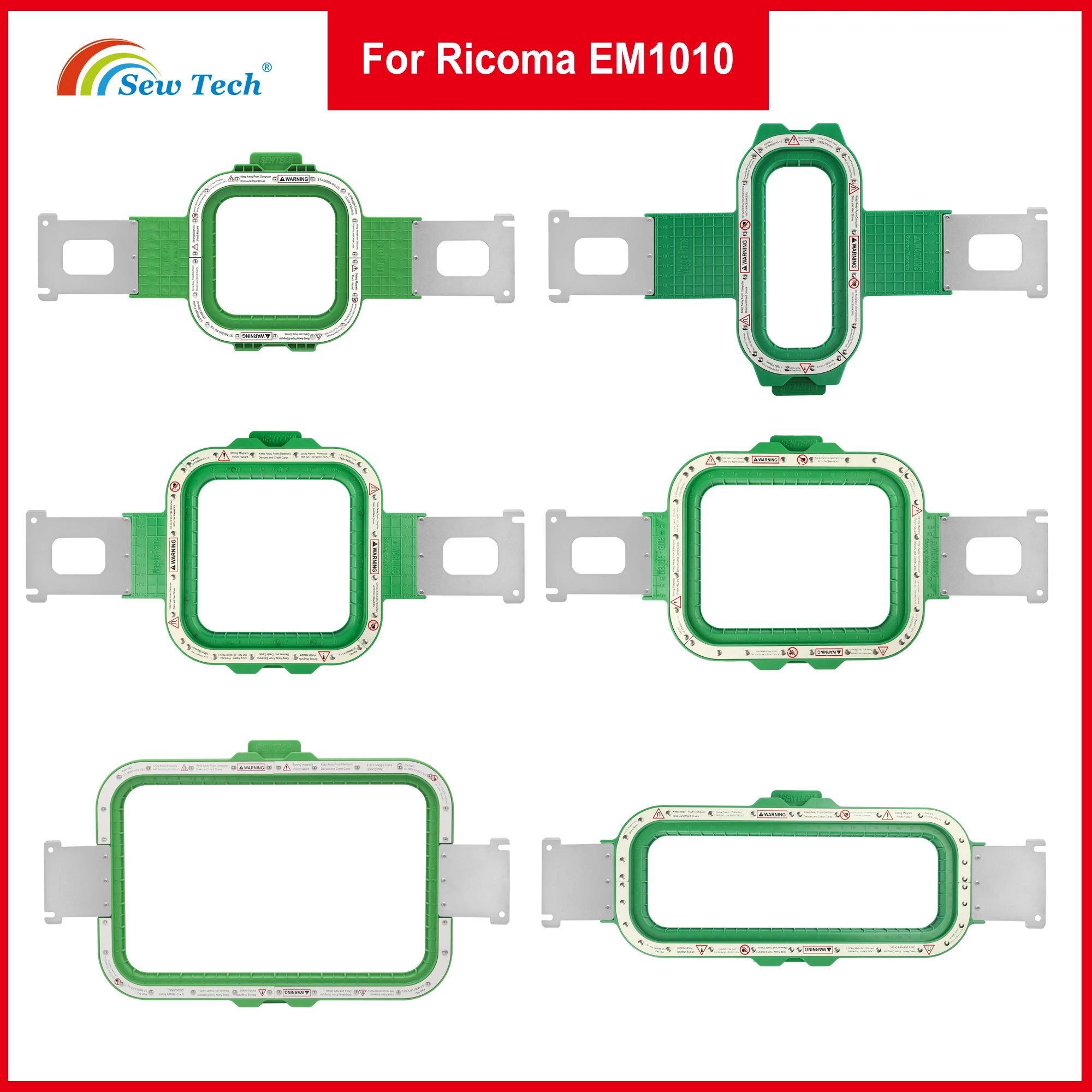 Sew Tech Telaio Magnetico Di Ricamo Per Macchina Da Ricamo Ricoma Em1010, Maggie Frame Mighty Hoop Telaio Magnetico Per Ricamo