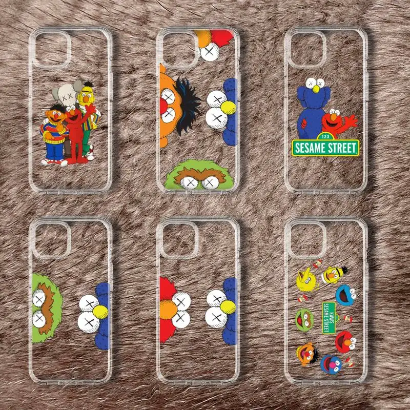 Sesames Street Cookies M-Monster Phone Case Per Iphone 11 12 Mini 13 14 Pro Xs Max X 8 7 6S Plus 5 Se Xr Guscio Trasparente