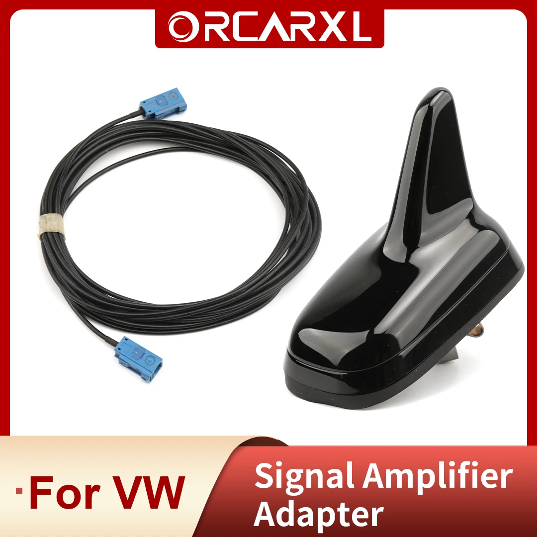 Antenna Tetto Antenna Adattatore Nero Radio Tetto Antenna 5 Q0 035 507Ah Segnale Amplificare Muslim5Fq 2019 Per Vw T-Roc Tiguan 2
