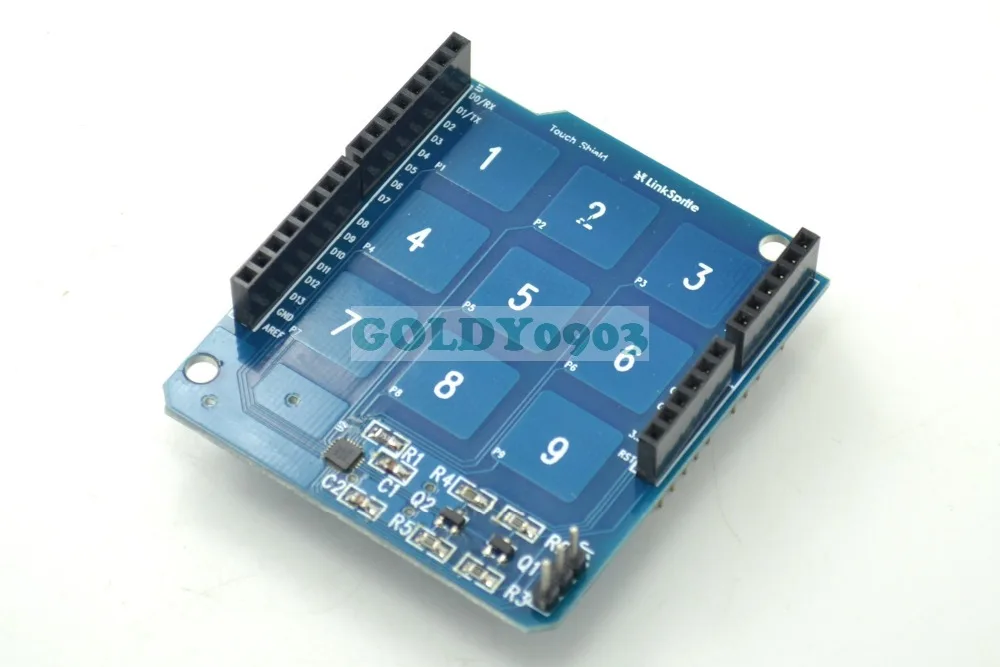 Touch Shield Per Ard-Uino Con Mpr121 Ic E 9 Cuscinetti Capacitivi