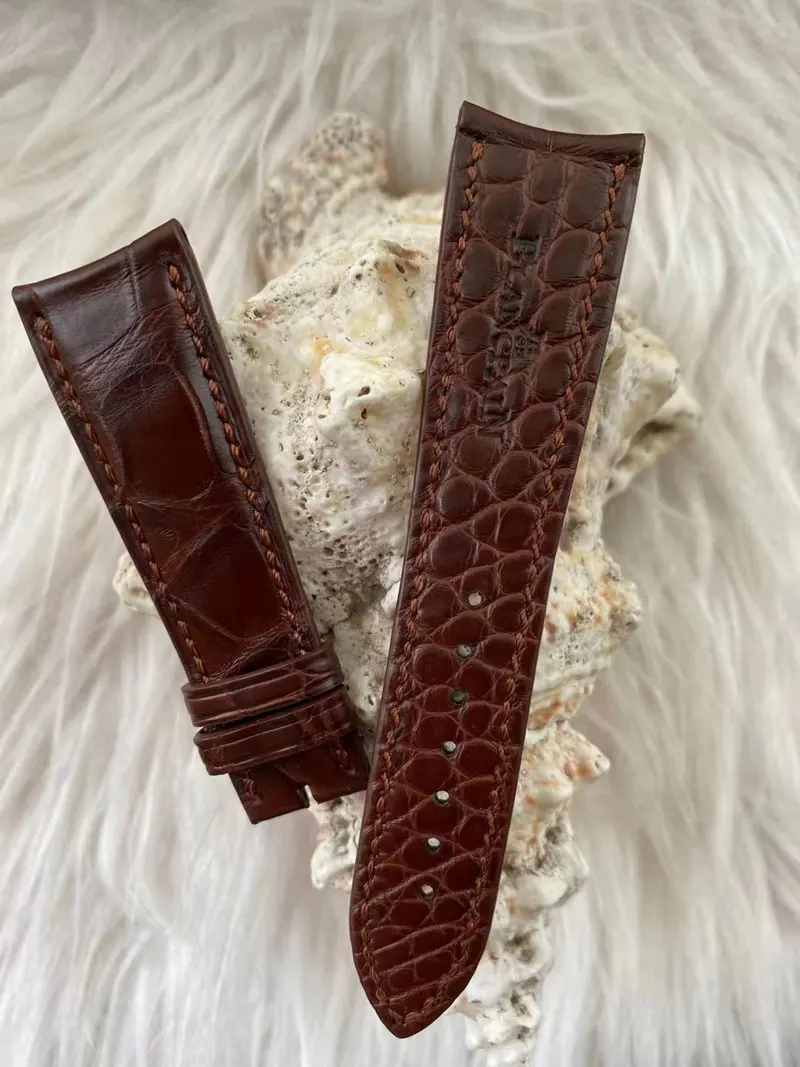 Fuyijia Soft Double Sided Nile Crocodile Skin Cinturini Sostituto Personalizzato B-Langless Fty Fazomus Strap 20Mm 23Mm Cintura In Pelle