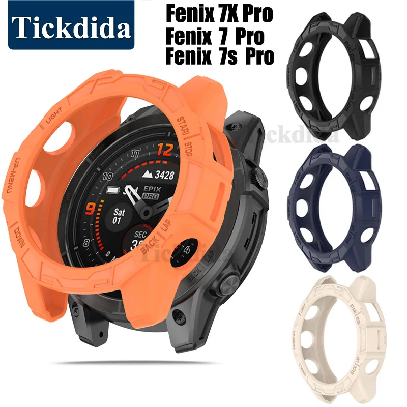 Custodia Protettiva In Tpu Per Garmin Fenix 7X Pro Fenix 7 7 S Pro Tactix 7 Smart Watch Custodia Protettiva Morbida Accessorio Shell