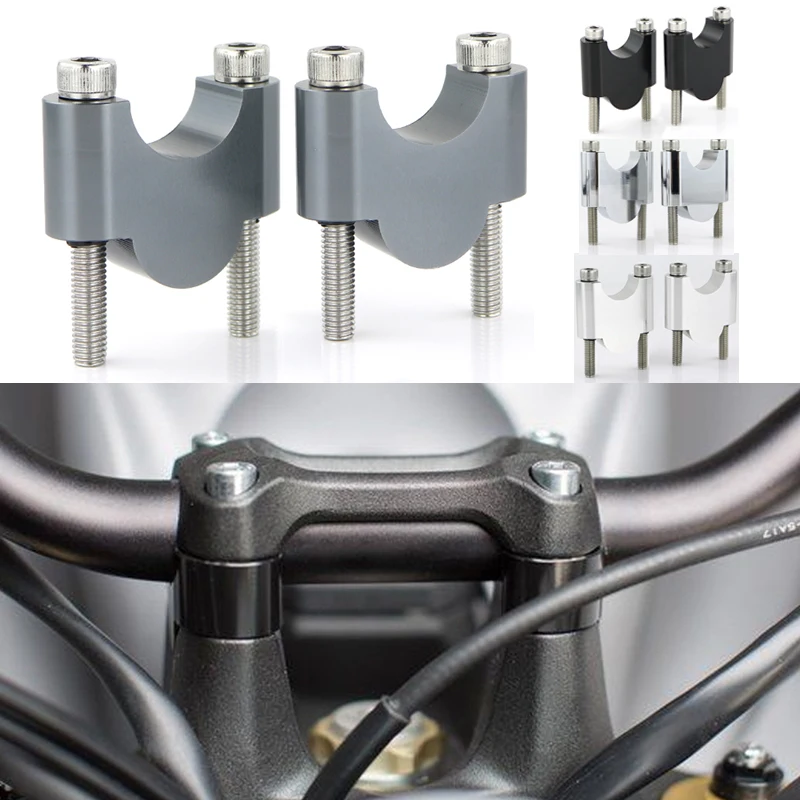 Misura Per Ktm 625 Smc 640 Smc 660 Smc 690 Smc 950 Sm 990 Smr 28Mm 1 1/8 "Riser Manubrio Riser Fat Bar Riser Billetta In Alluminio Cnc