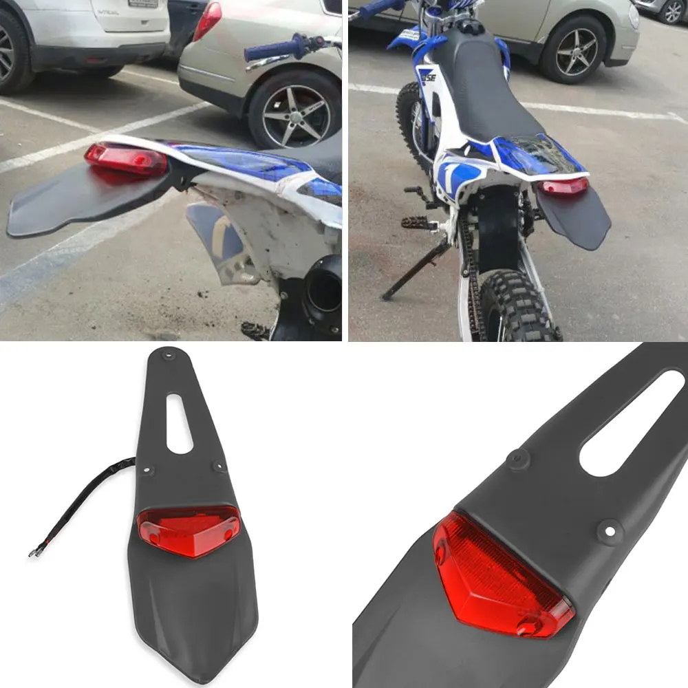 Parafango Posteriore Dirt Bike Led Stop Fanale Posteriore Per Yamaha Xt225 Xt 225 Xt250 Xt 250 Xt 225 250 Dt125 Dt 125 Dt200 Dt 200 Dt 125 200