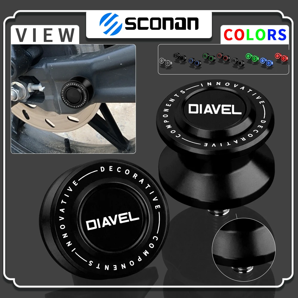 Per Ducati Diavel Diavel Multistrada Monster Moto Spool Slider Stand Swingarm Frame Vite 8Mm Accessori Moto