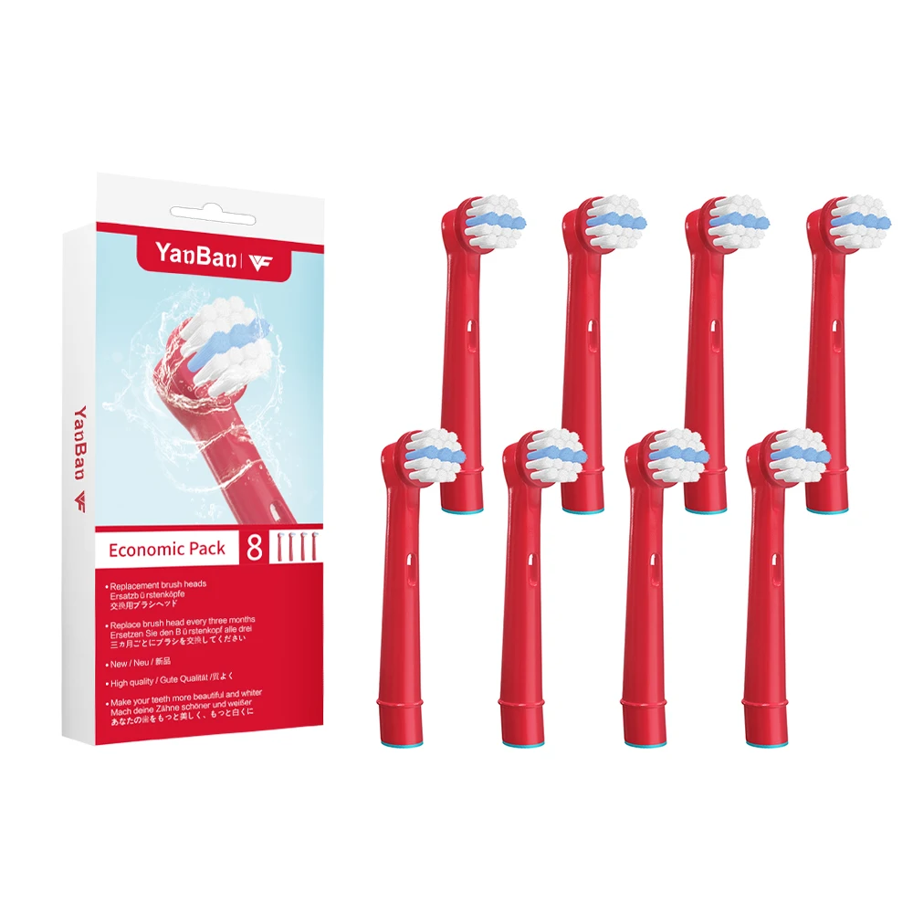 8 Pz/Lotto Testine Di Ricambio Per Spazzolino Da Denti Per Bambini Per Spazzolino Elettrico Oral-B Fit Professional Care/Smart Series/3D Excel