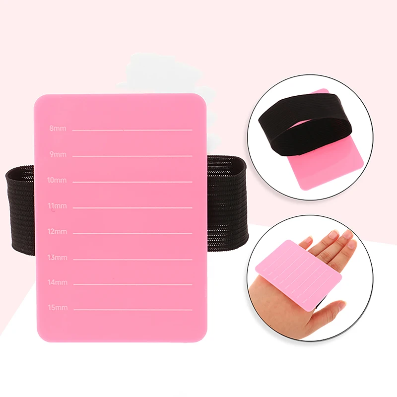 Extension Ciglia Innestate Extension Ciglia Hand Plate Lash Holder Pallet Di Estensione Ciglia Con Cinturino Da Polso Regolabile