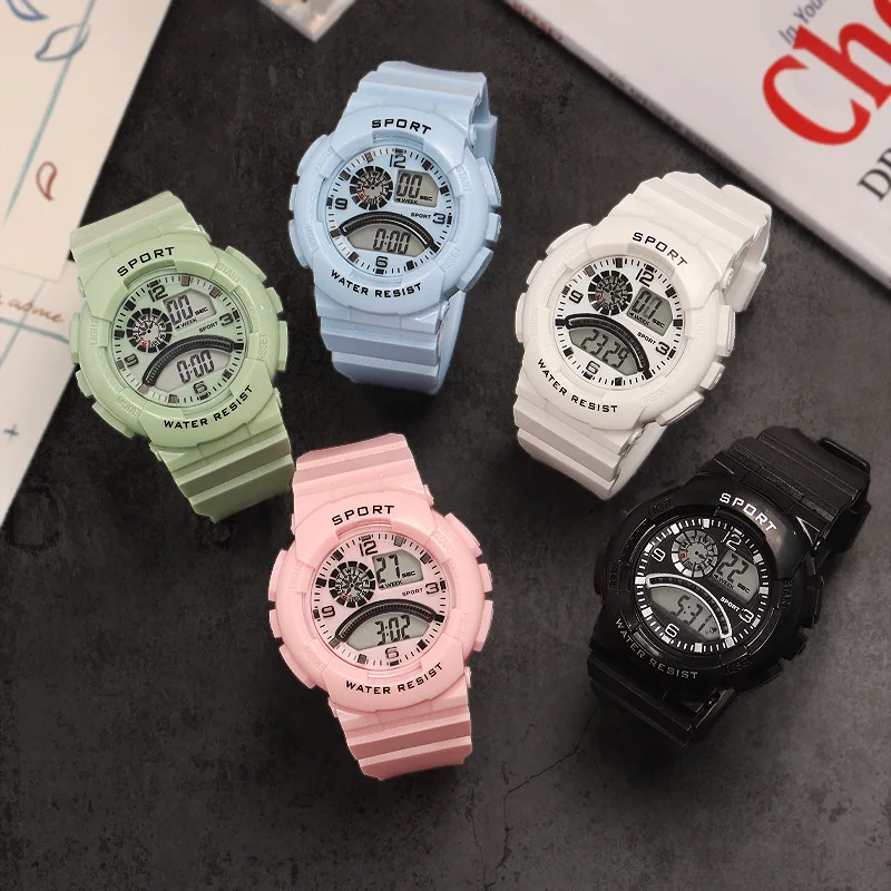 Orologi Per Le Donne Studenti Versione Coreana Minimalista Ins Tempo Sportivo Multifunzionale Coppia Orologio Tendenza Relojes Para Mujer Muslimah