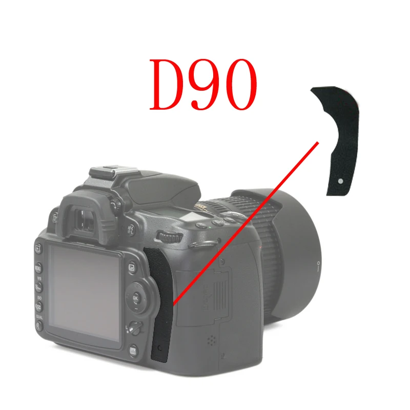 Per Nikon D90 Back Thumb Grip Parte Di Copertura In Gomma Per Nikon D90 Dslr Camera Repair Part Unità Di Ricambio Facile Da Installare