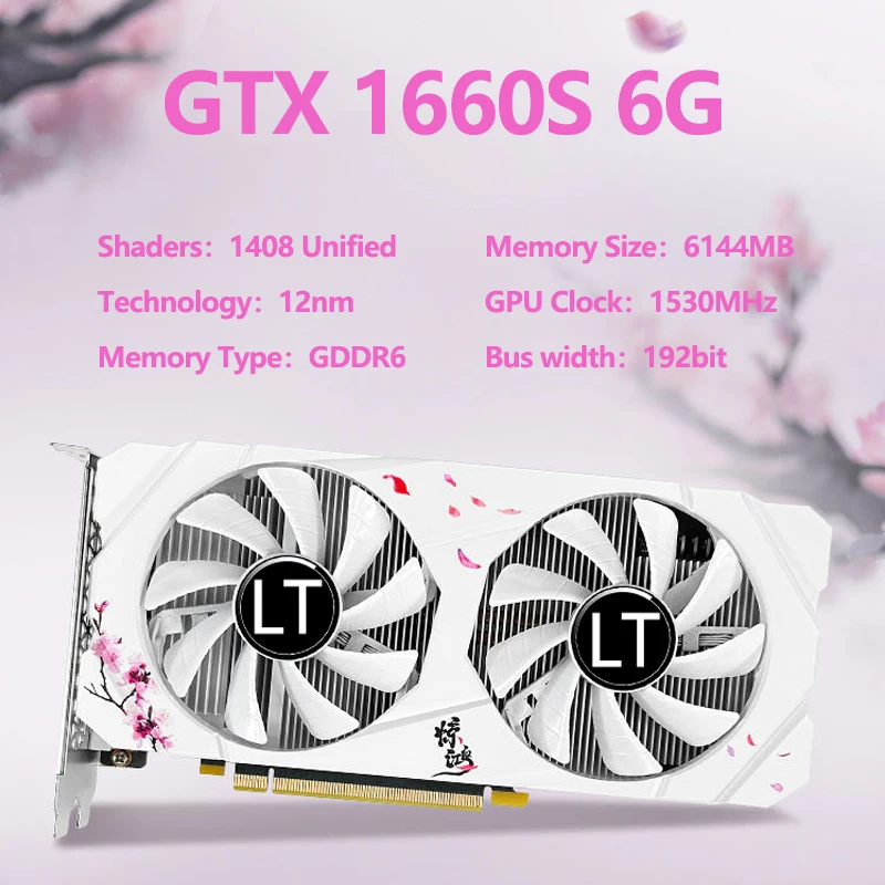 Nuovo Lotorasia Nvidia Gtx1660S 6Gb Gddr6 Pci Express X16 3.0 Scheda Grafica Per Videogiochi Scheda Grafica Esterna